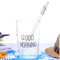 custom Borosilicate colored straws glass drinking straws